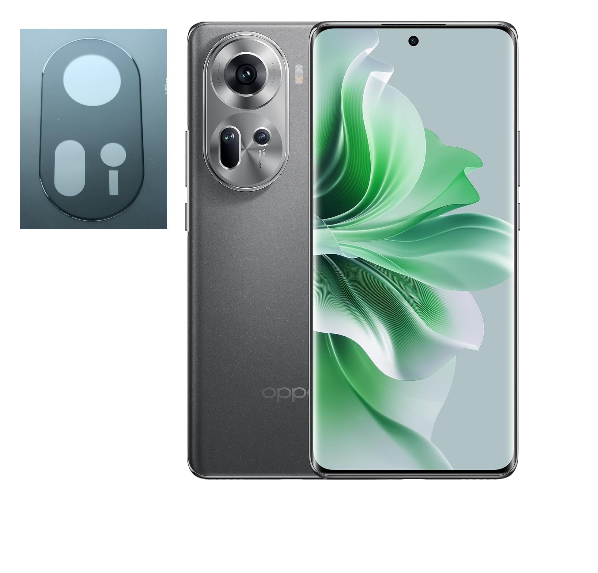FabeKee Camera Lens Protector for Oppo Reno 11 9H Tempered Glass, Scratch-Resistant Camera Glass Protector (Reno 11 Black) (B0CYHBP4JN) Amazon Price History, Amazon Price Tracker