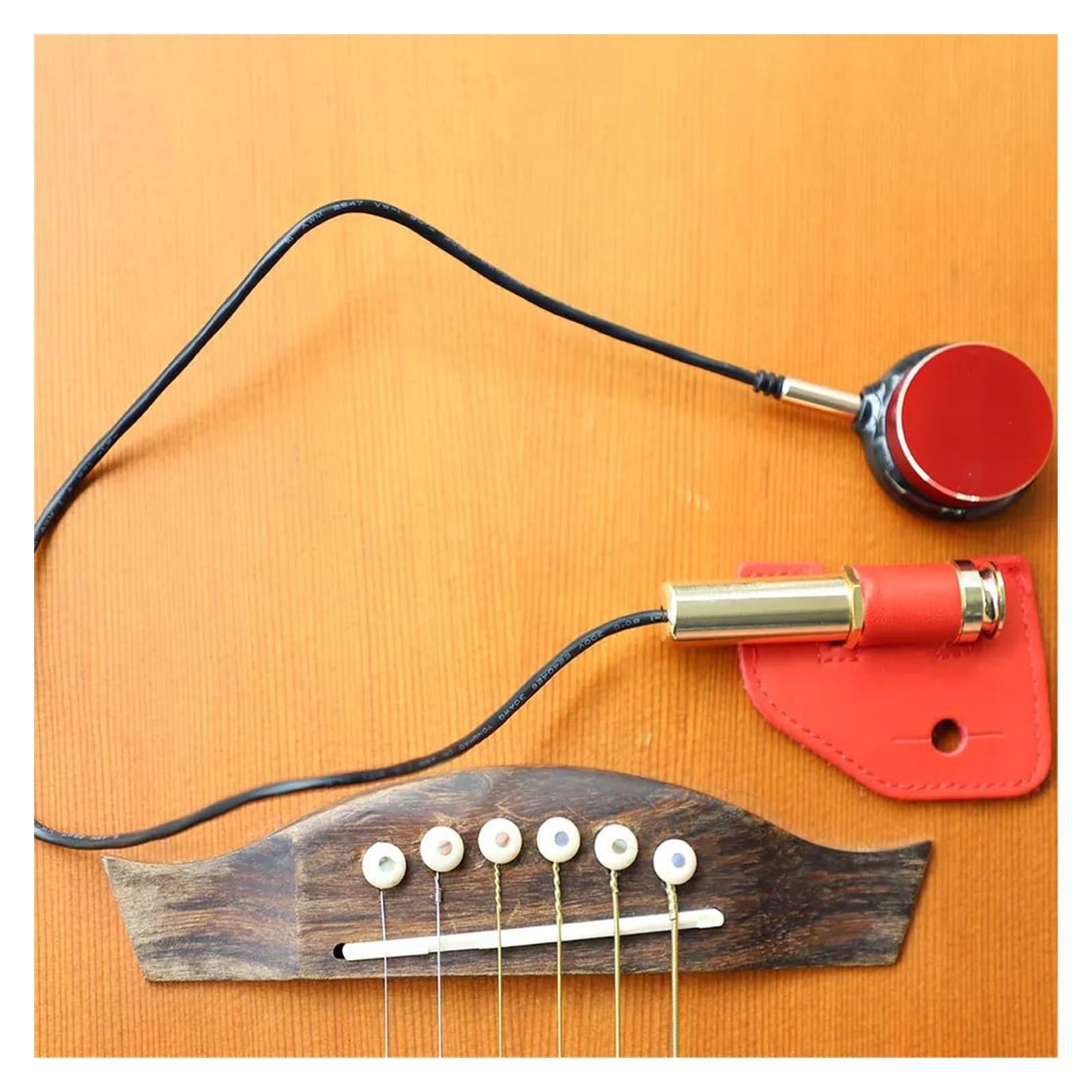 przetwornik do gitary akustycznej Przetwornik gitary akustycznej do gitary ukulele skrzypce banjo części instrumentów akcesoria łatwy w instalacji