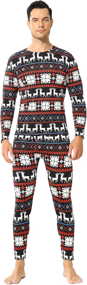 Thermal Underwear for Men Long Johns Thermals Set Base Layer Cold Weather