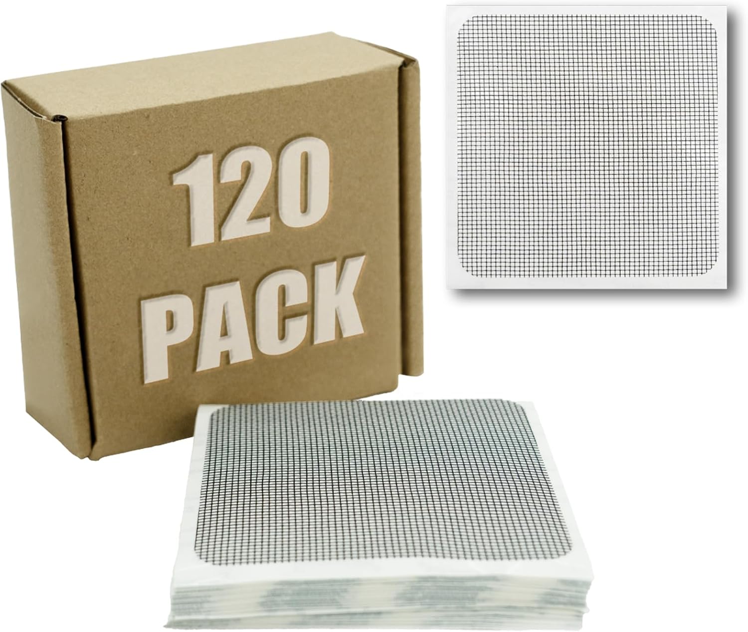 Single Sided Carpet Tape, No Residue Carpet Tiles Tape, Removable Heavy-Duty Indoor Outdoor Grip Tapes for Area Rugs on Hardwood Vinyl Concrete Wood Turf Floor Adhesive(120 Pcs)