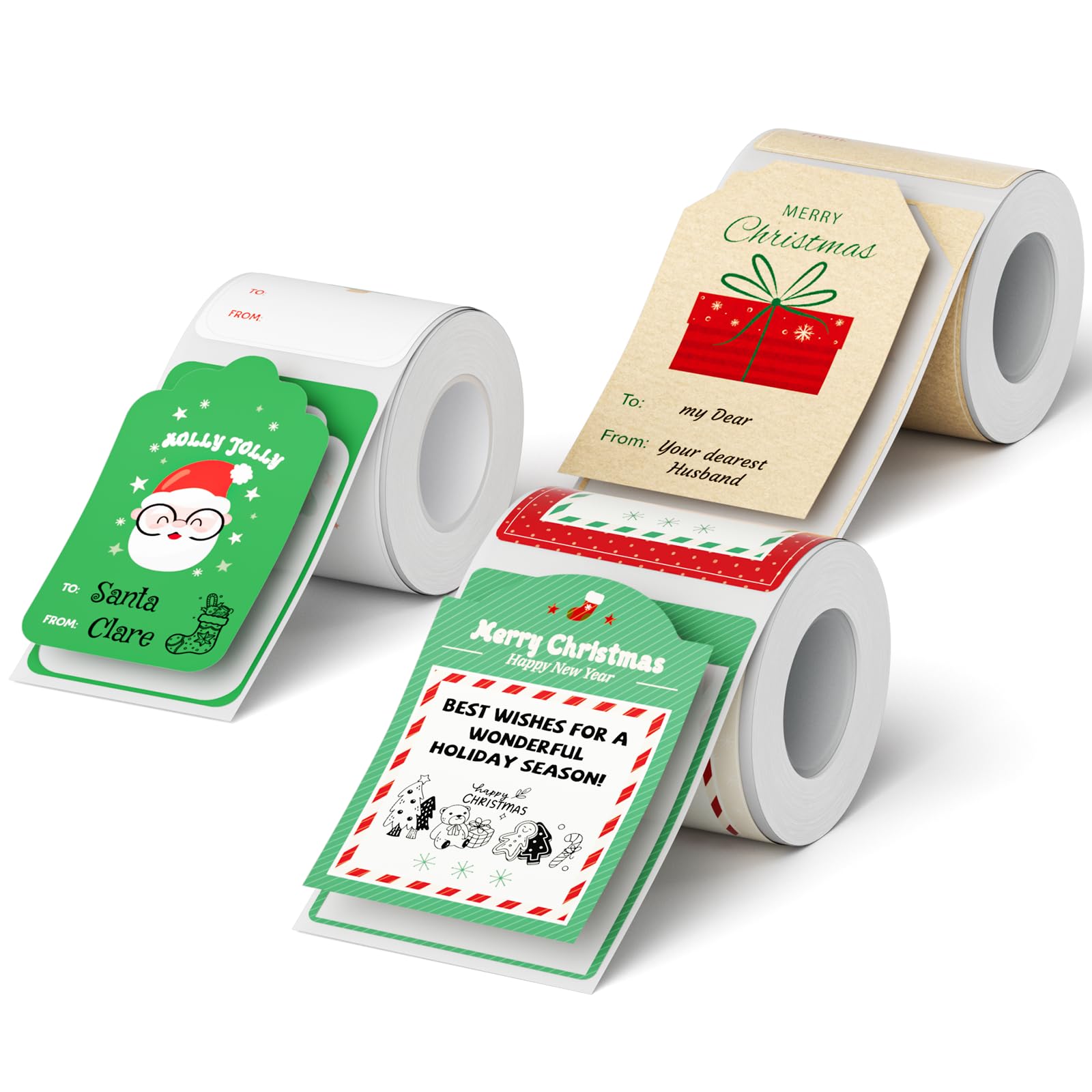 NIIMBOT 3 Roll Set Christmas Labels Tape for B1/B2/B21/B31 Label Maker