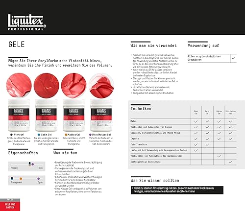 Miniatura 8 de Gel brillante, de la marca Liquitex, Gel mate, 16 onza