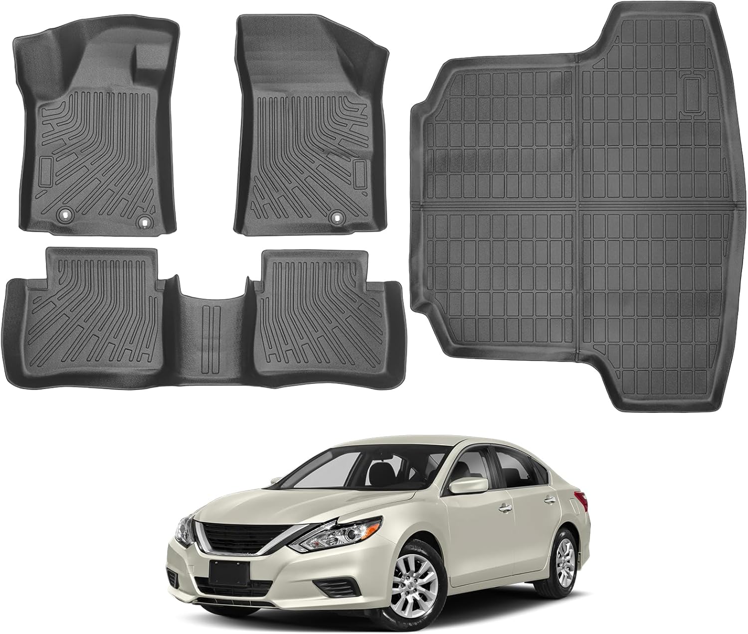 Floor Mats Cargo Liner Backrest Mat for 2025 2026 Chevy Equinox (Gas Only) GMC Terrain, All Weather TPE Floor Liners, Waterproof Anti-Slip Trunk Liner for Chevrolet Equinox Accessories