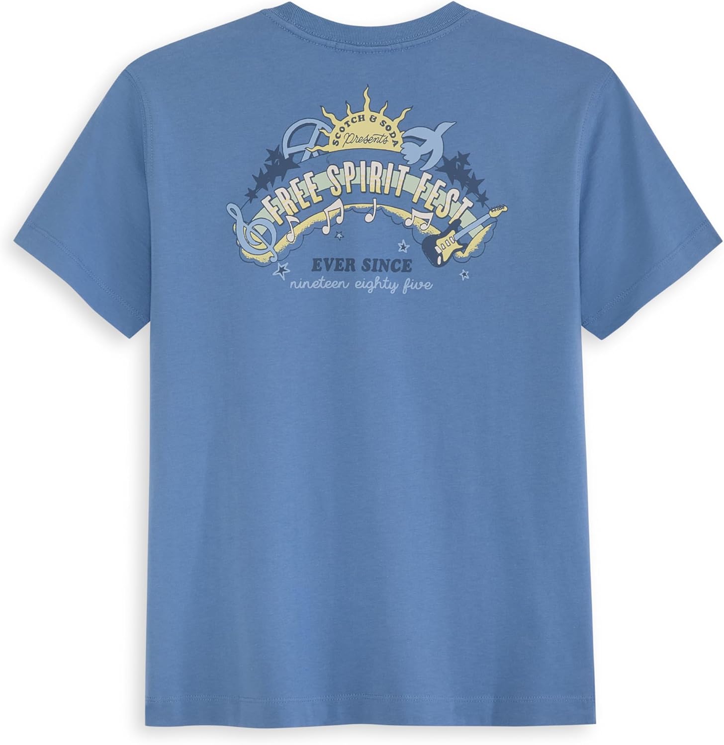 Scotch & Soda Boys Short Sleeve Graphic T-Shirt, Crewneck - Image 3