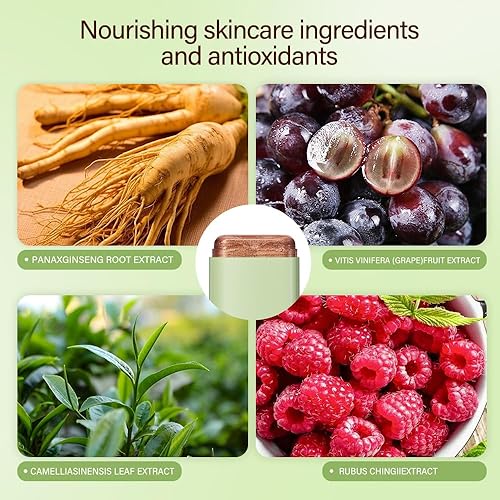 Miniatura 6 de Yeweian Lápiz de rubor cremoso suave, multiuso para mejillas y labios, barra hidratante sólida impermeable, acabado mate, acabado mate, 01 rosa