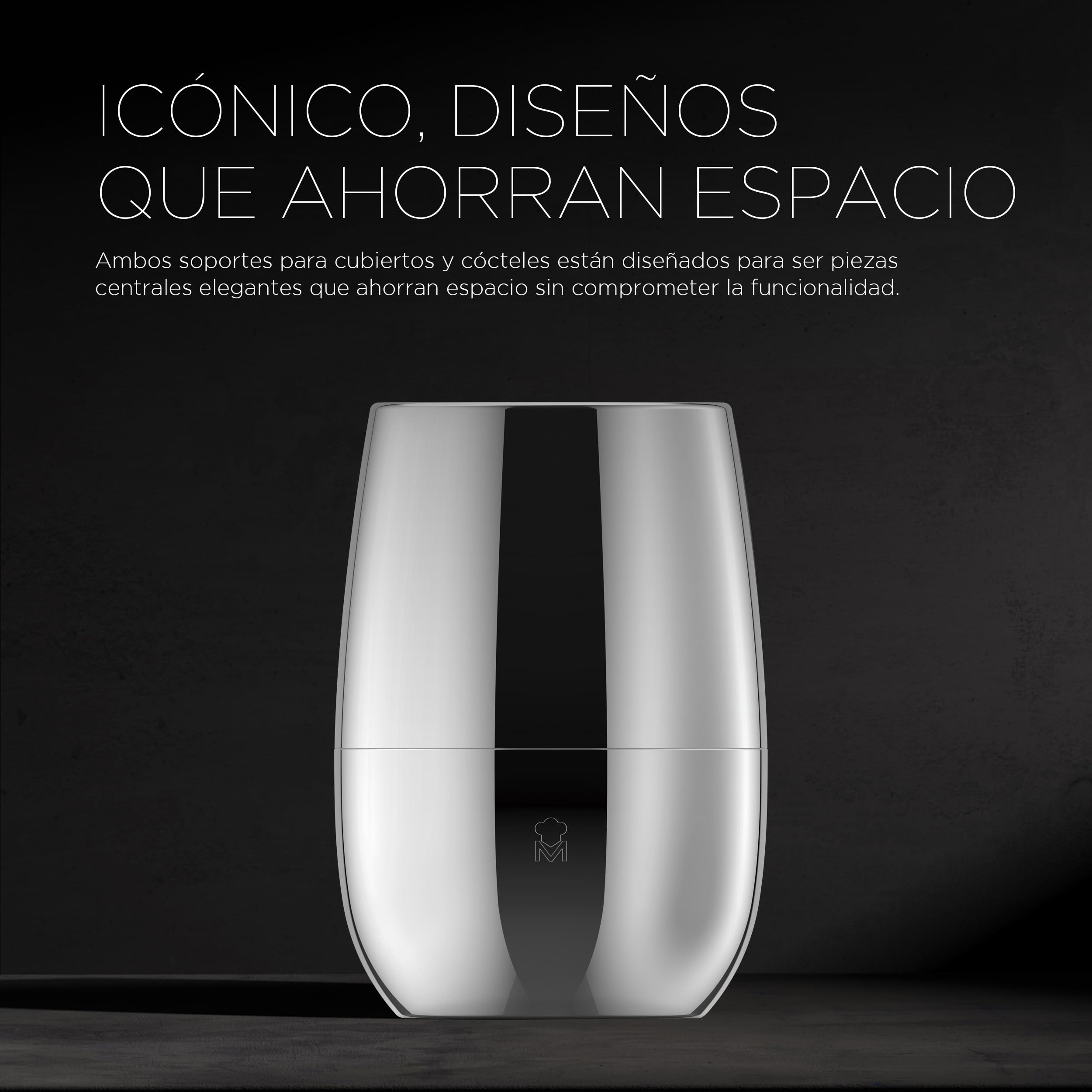 MasterPRO The Drop - Juego de 6 Piezas de Cóctel Acero INOX - Incluye Colador, Abrebotellas, Cuchara Larga, Coctelera, Jigger, Triturador - Elegante y Profesional