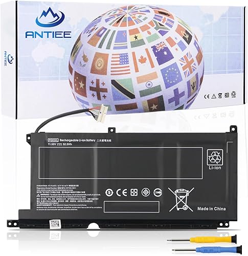 ANTIEE PG03XL - Batería para portátil HP Pavilion Gaming 15-dk0xxx 15-dk1xxx 15-dk2xxx 15-ec0xxx 15-ec1xxx 15-ec2xxx 15-dk0015la 16-a0xxx