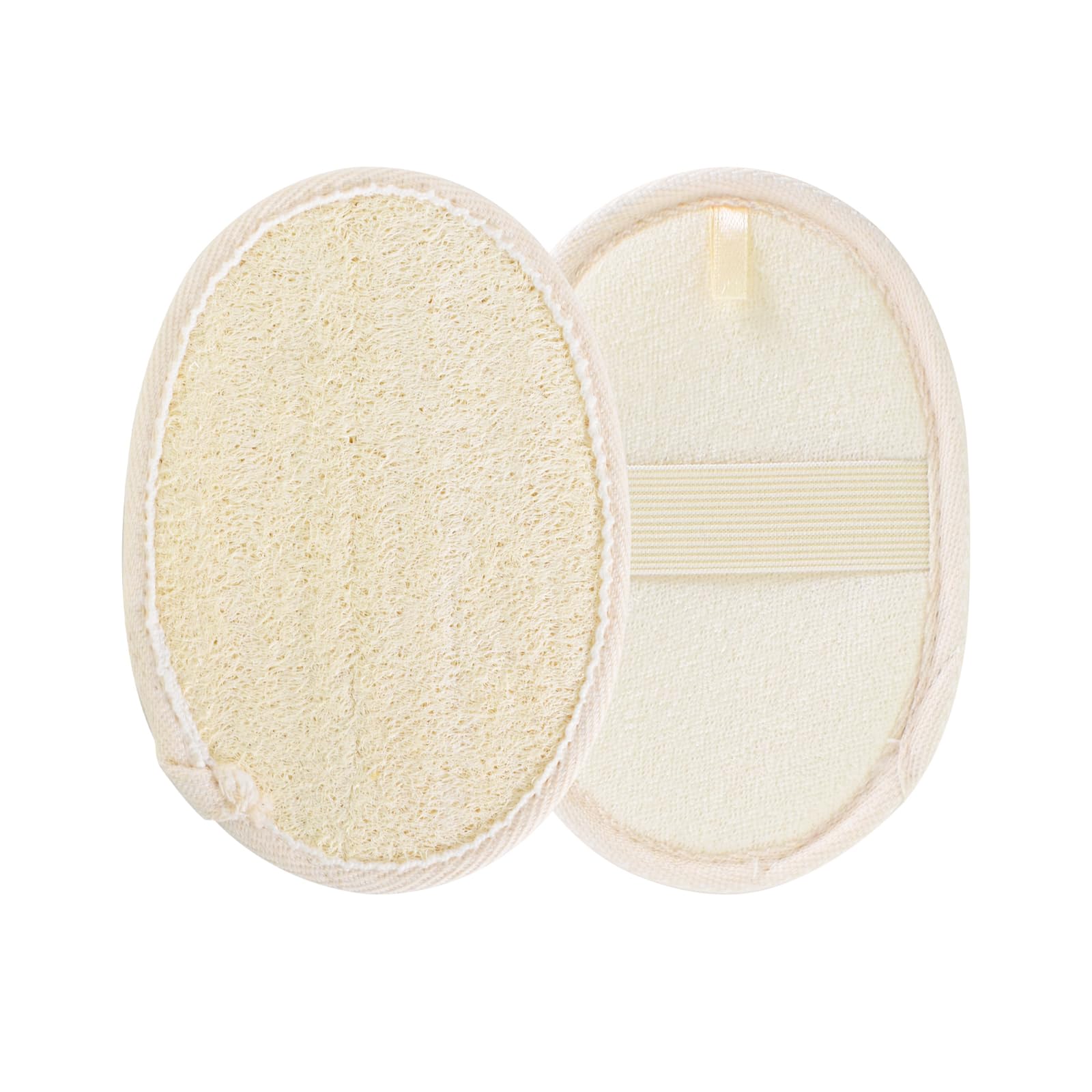 2 esponjas de luffa natural, esponja de luffa, esponjas exfoliantes Loofa, cepillos de ducha, cuidado corporal, esponja de ducha de lufa natural, para baño, spa y ducha