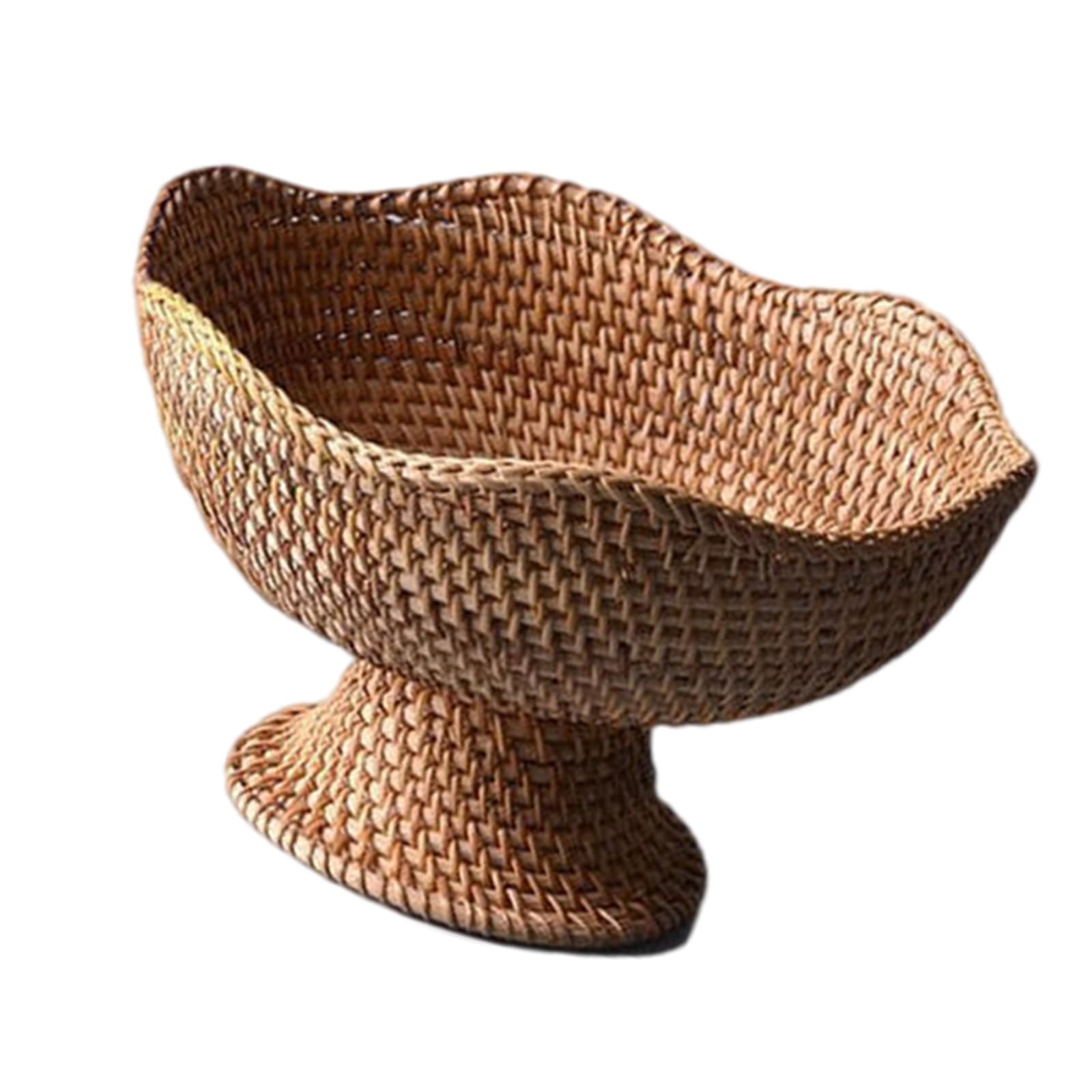 APGLSXY Interlaced Bread Storage Basket Ventilated Treat Tray for Fruits Puddings Dining Table Organization Home Deck Tray