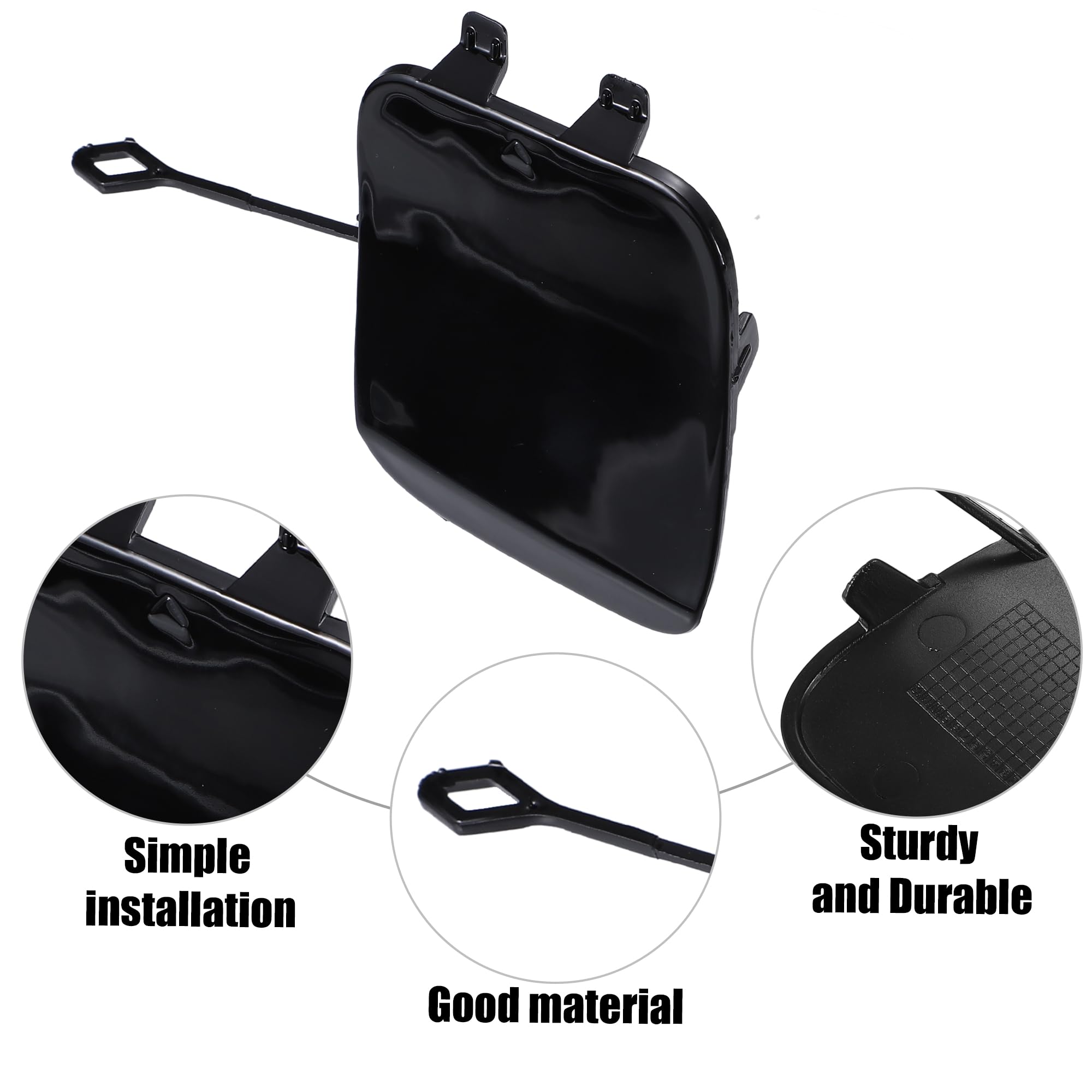 Mercedes GLA250 Parts Front Bumper Tow Hook Cover For Mercedes Benz GLA250 2015-2017 - White ABS Replacement Cap Tow Hook For Car 4 thumbnail image