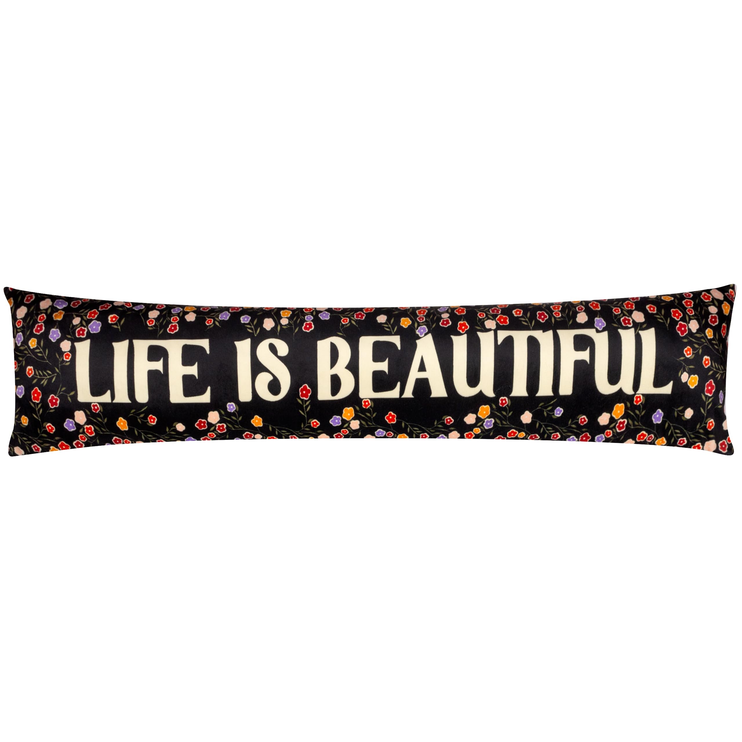 furn. La Vida Life Is Beautiful Velvet Draught Excluder Case, 20 x 92cm, Multicolour - Image 3