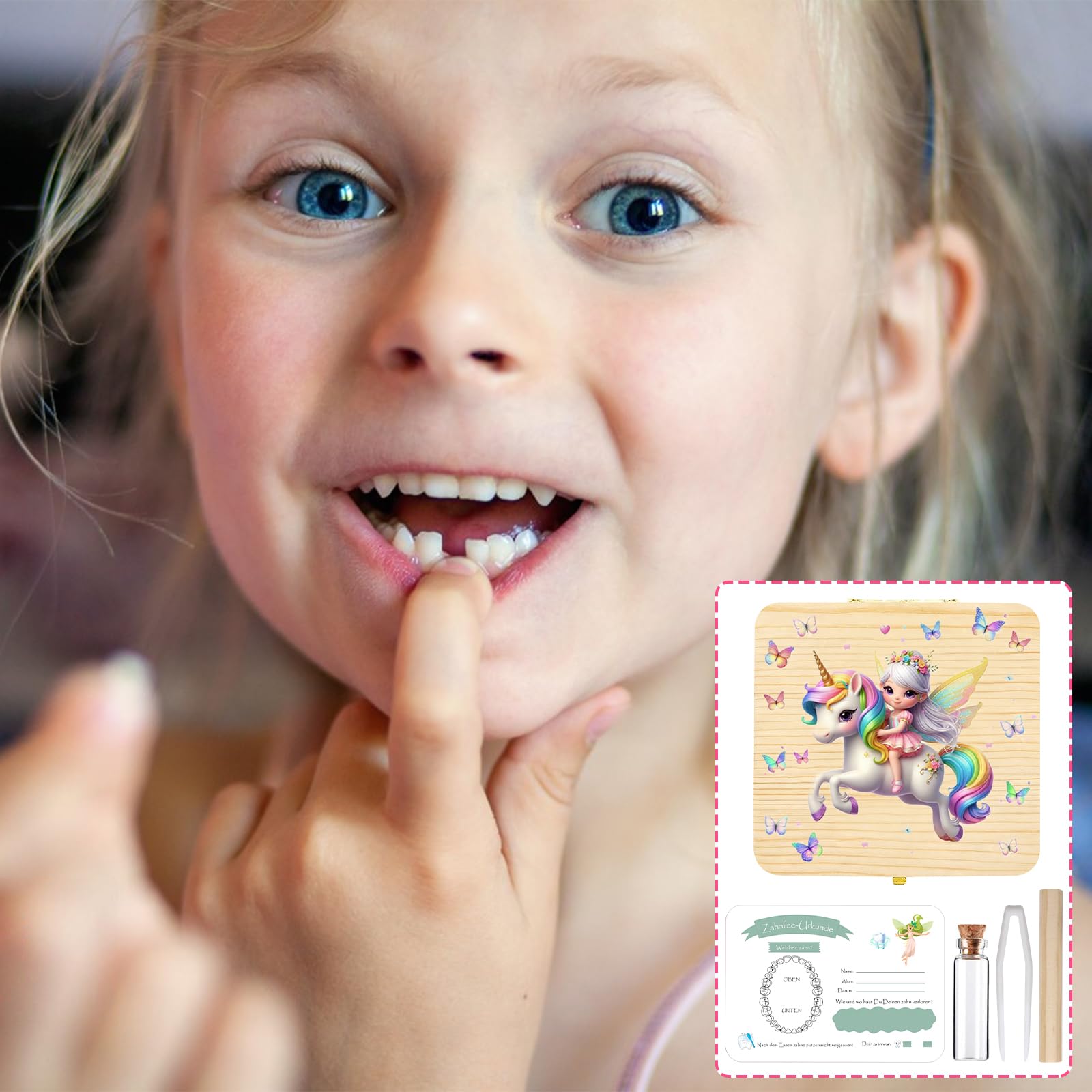 Caja de dientes de madera para dientes de leche, regalo para niñas, caja de dientes, caja de dientes de leche, caja de almacenamiento para dientes de leche, caja de recuerdos para niños