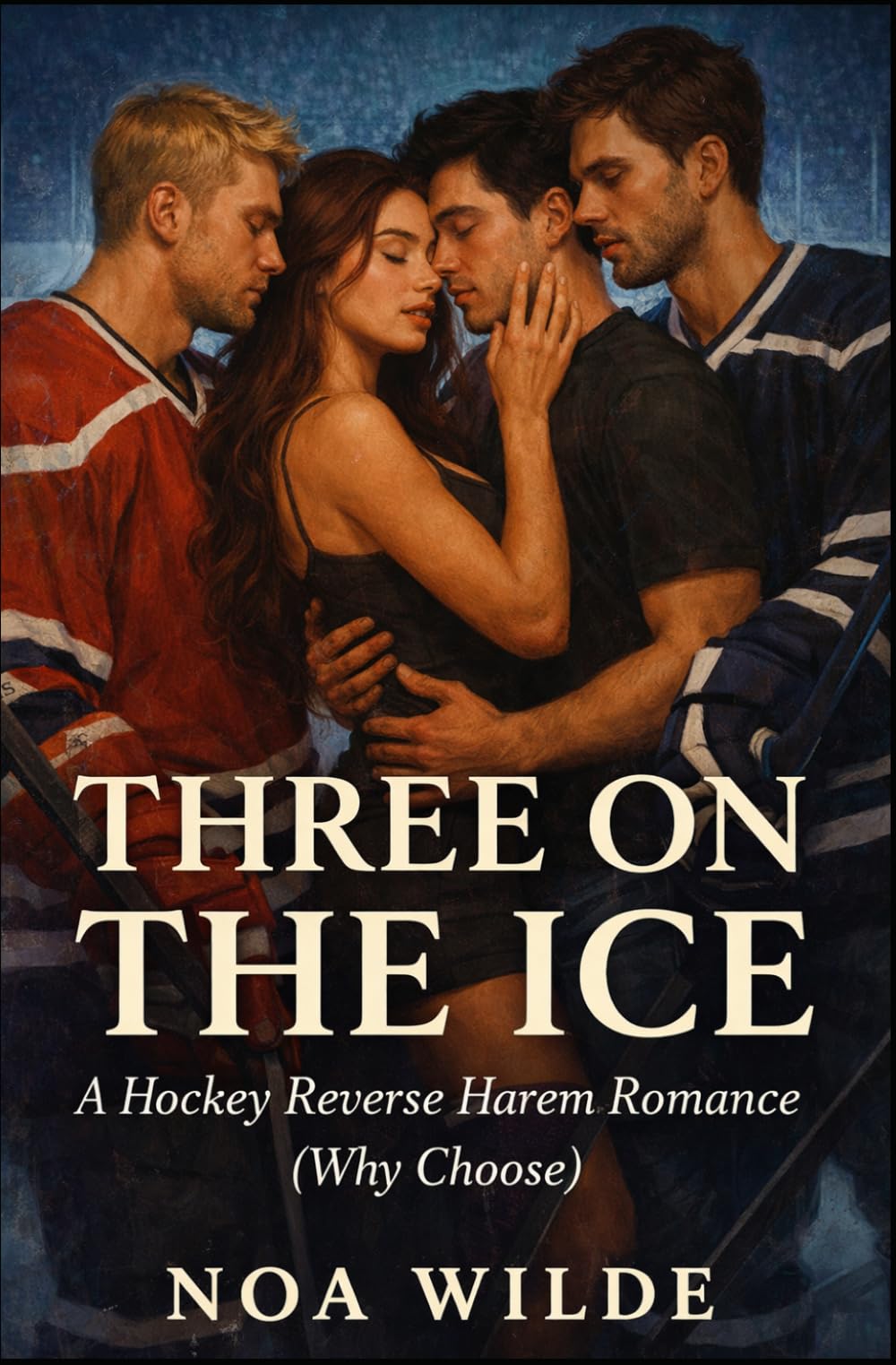 Three on the Ice: A Hockey Reverse Harem Romance (Why Choose) (Forbidden Heat Romances)