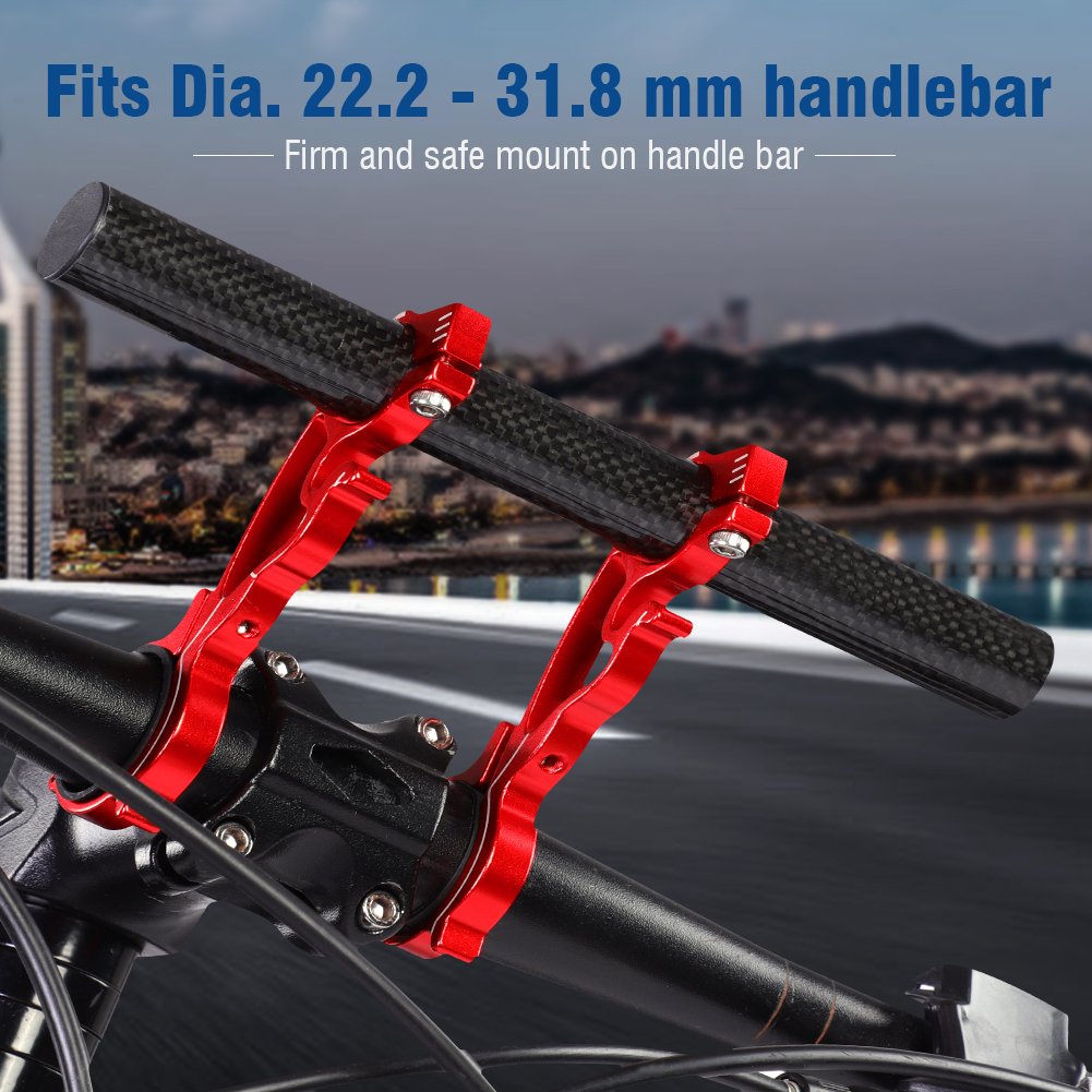 Ainiv Support Extension de Guidon en Aluminium, Support Guidon Lampe de