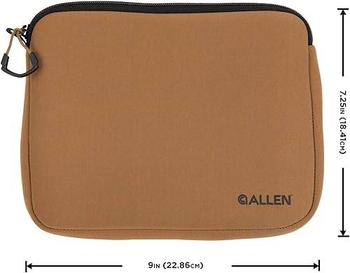 Miniatura 2 de Allen Company Bolsa de pistola de neopreno, pistolas de tamaño completo hasta 9 ", FDE