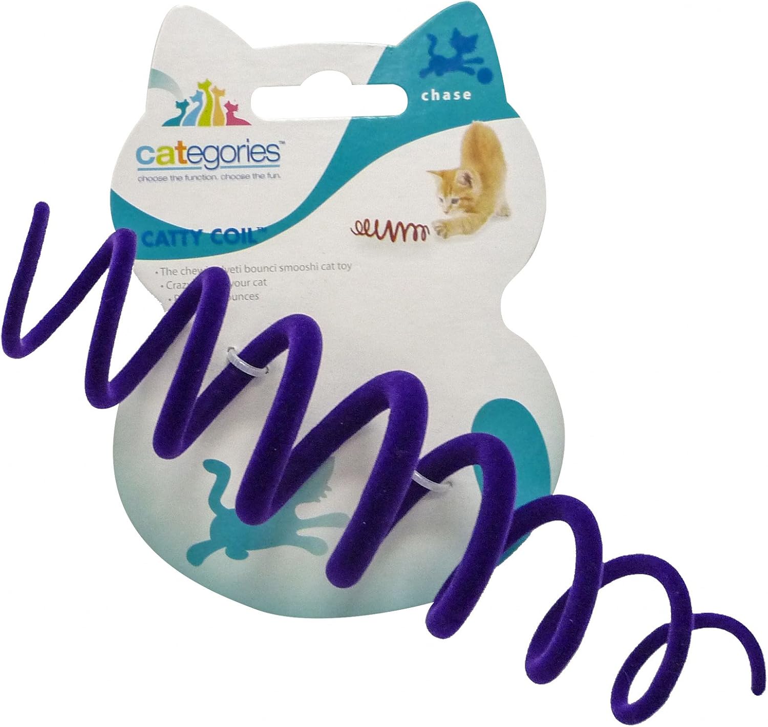 Categories Catty Coil Spring Action Cat Toy - Assorted Colors