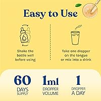 Vista 6 de WINDSOR BOTANICALS - Suplemento concentrado de péptidos de colágeno líquido, soporte para cabello, piel, uñas, articulaciones, gotas sublinguales