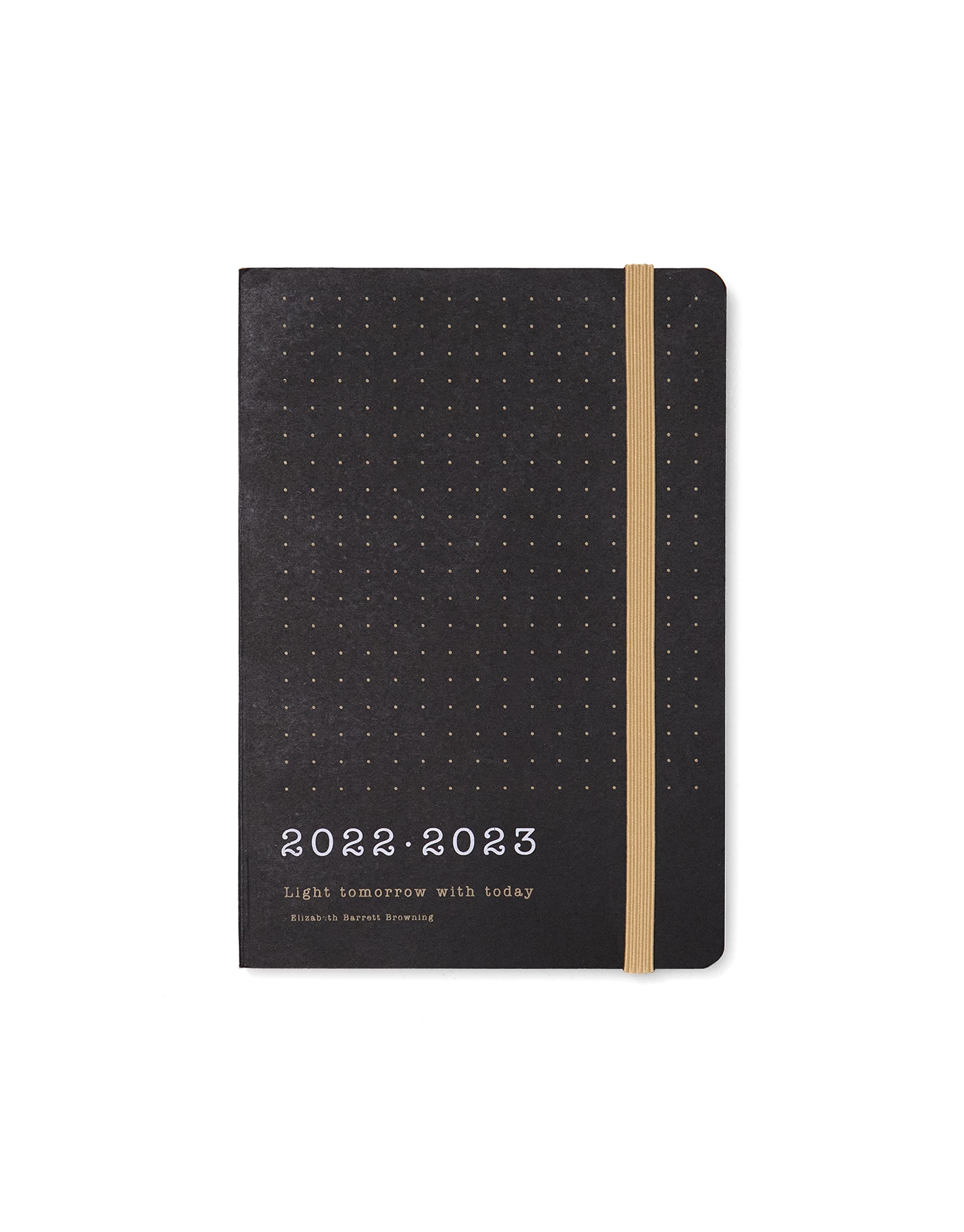 Letts A6 Eco Writers Quotes week to view 22.23 academic diary - black kraft