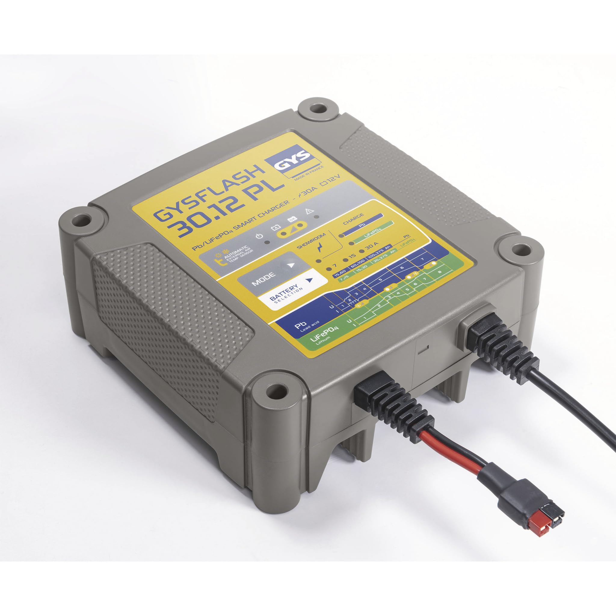 GYS Auto Chargeur de batterie pour Voiture Camions Moto Capacité de batterie À partir de 7Ah Capacité de batterie À partir de 15Ah 029668