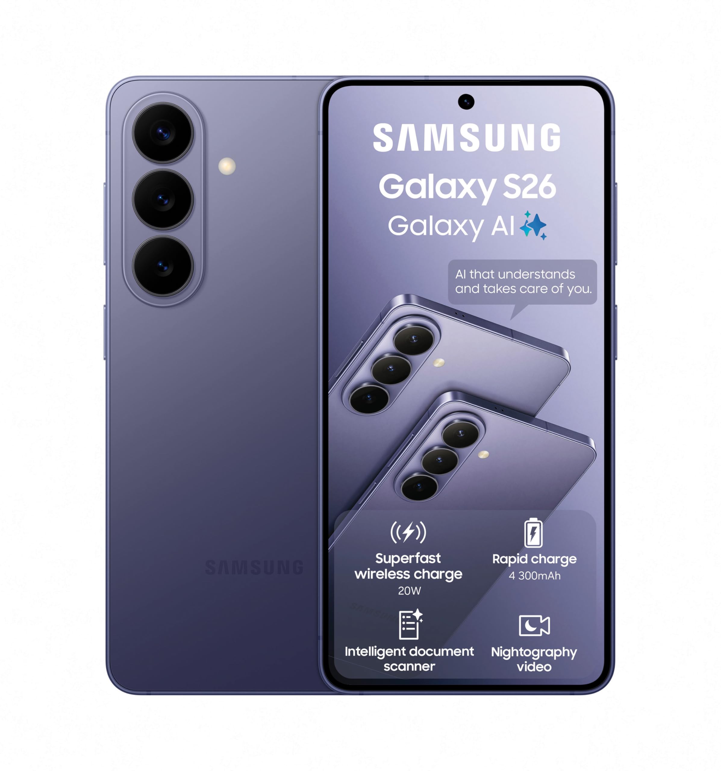 Samsung Galaxy S26 256GB, Cobalt Violet : Amazon.co.za: Electronics