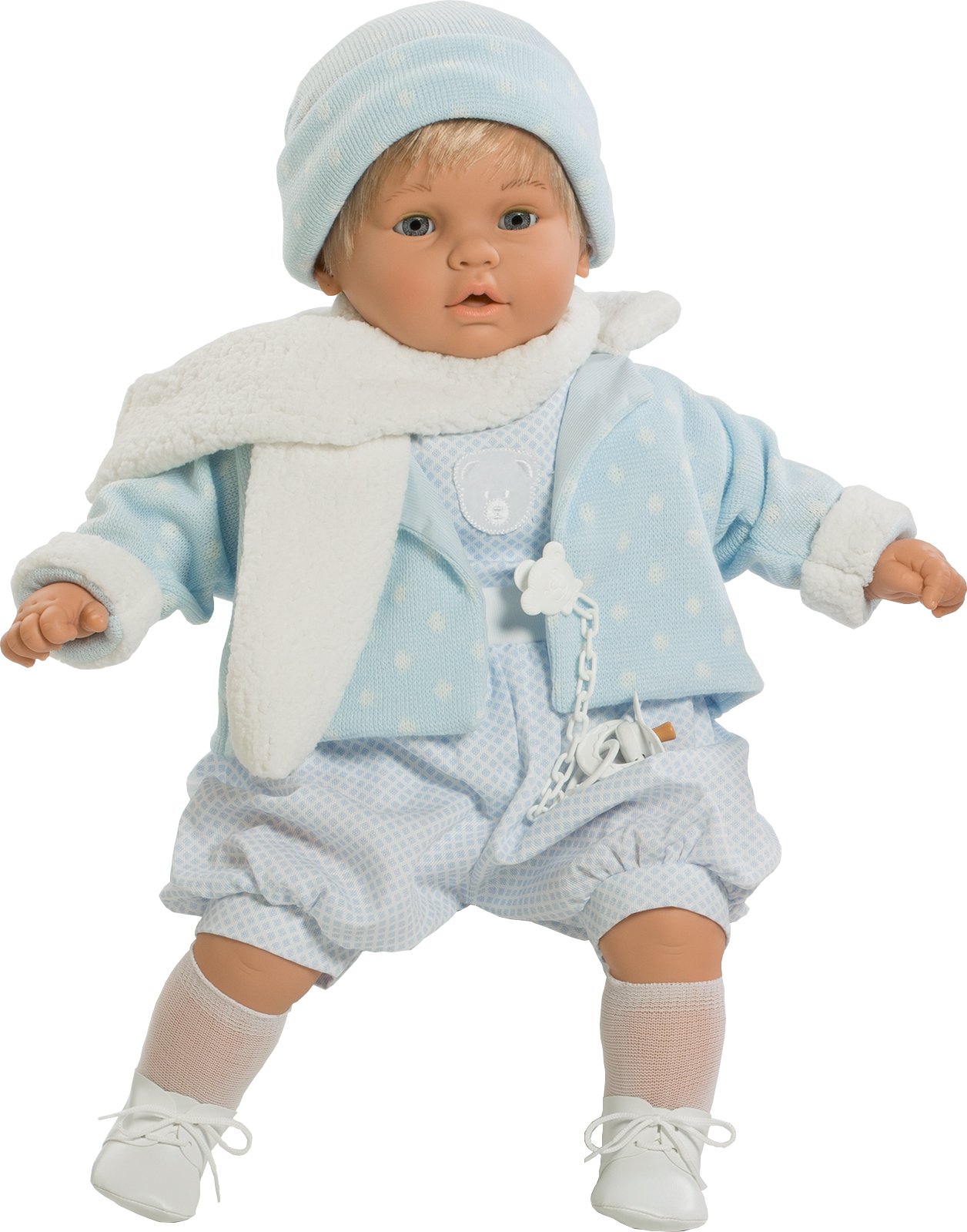 Berbesa 80351 Baby Dulzona Doll Cries to Remove His Pacifier, 62 cm