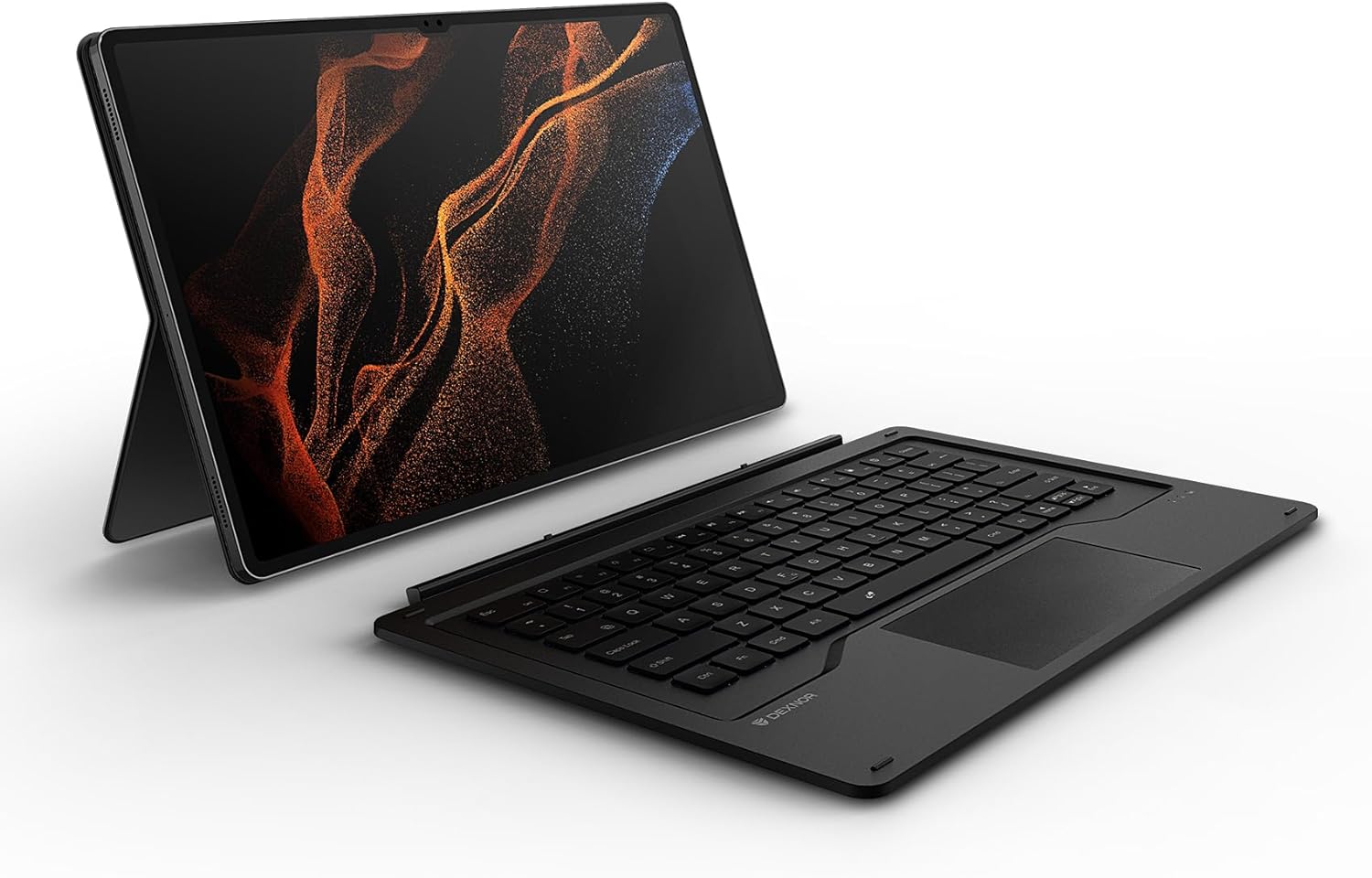 Detachable keyboard and tablet case components