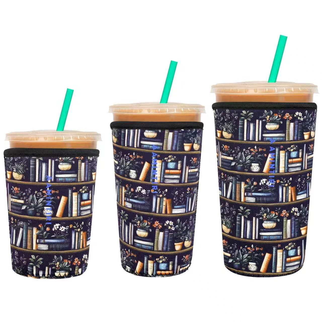 Reusable Insulator Neoprene Sleeve for Iced Coffee &amp; Cold Soda