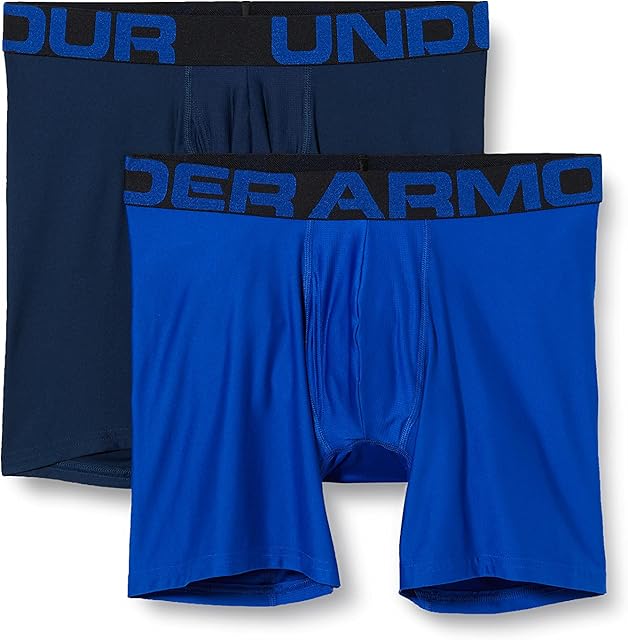 Under Armour Tech 15 cm 2 szt., męskie bokserki zapewniające pełny komfort, szybkoschnąca bielizna męska
