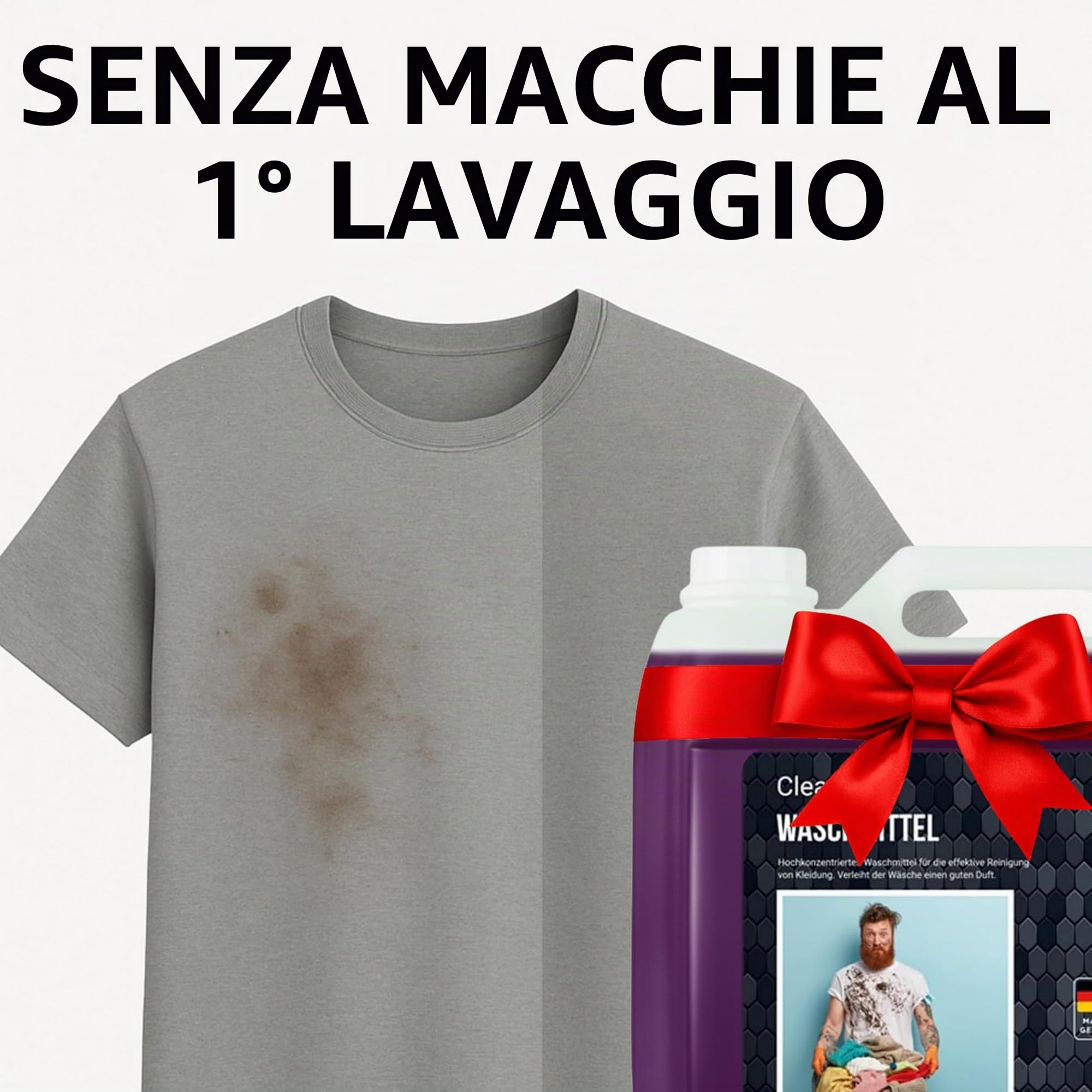 Cleanerist - Detersivo liquido nero per 875 lavaggi scuri - 5x 5L di concentrato per bucato liquido per nero e scuro - XXL detersivo con profumo fresco per 20-95°C, invece di capsule, polvere