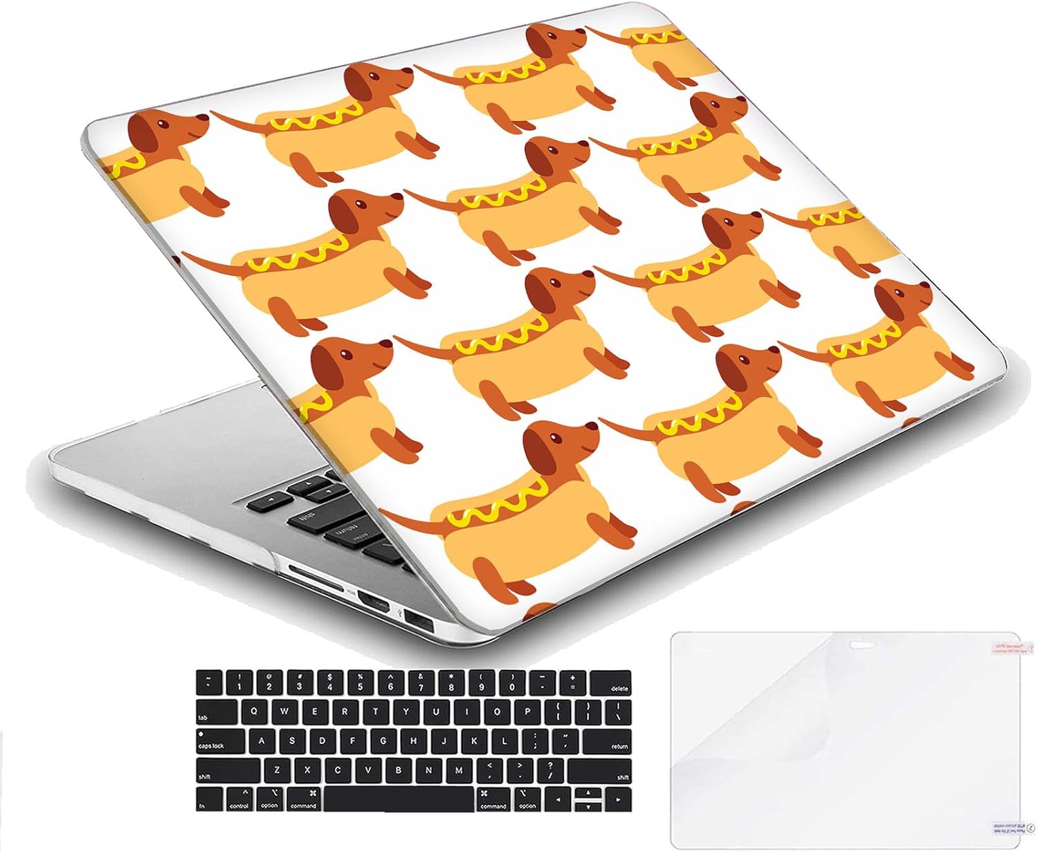 Compatible with MacBook Neo 13-inch, Hard Shell Case with Keyboard Cover and Screen Protector (A3404 A18 Pro chip, 2026 Release) - Dachshunds MD8800