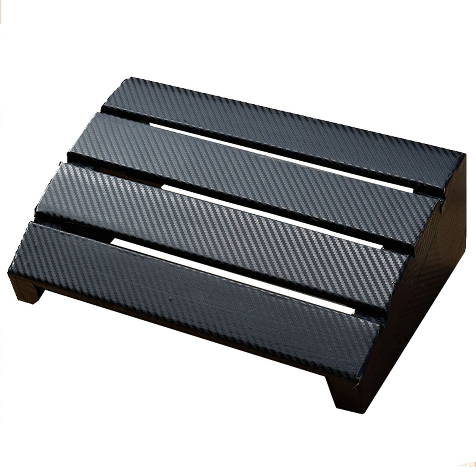 Poggiapiedi Nero Inclinato Legna Poggiapiedi per sotto La Scrivania al Lavoro, Lato del Divano, Ufficio Casa, Antiscivolo Ergonomico Sgabello, Regalo di Natale/Compleanno