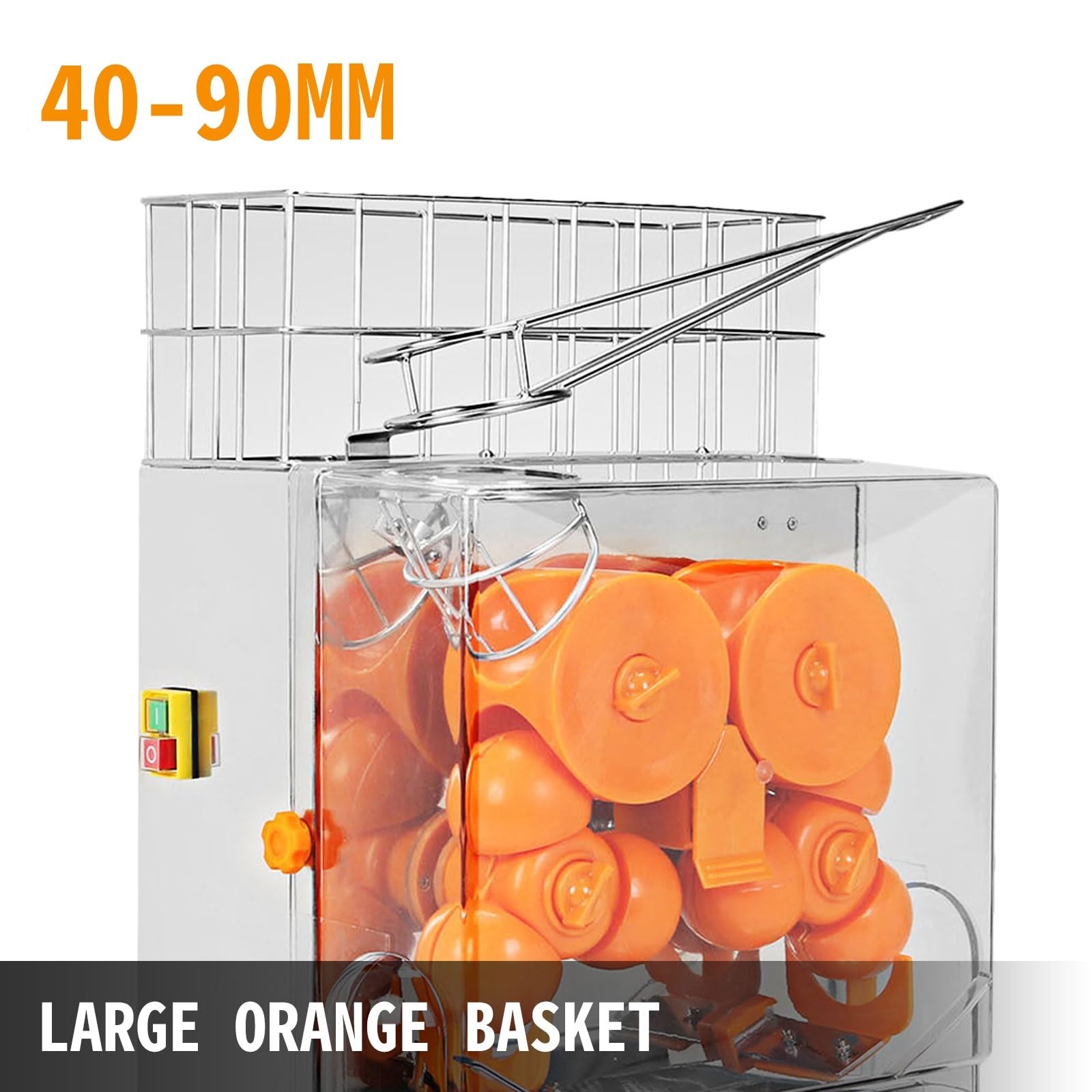 Exprimidor eléctrico de naranjas de 22-30 uds/Min, exprimidor de frutas, máquina exprimidora de bebidas for tienda, Bar, restaurante, uso comercial