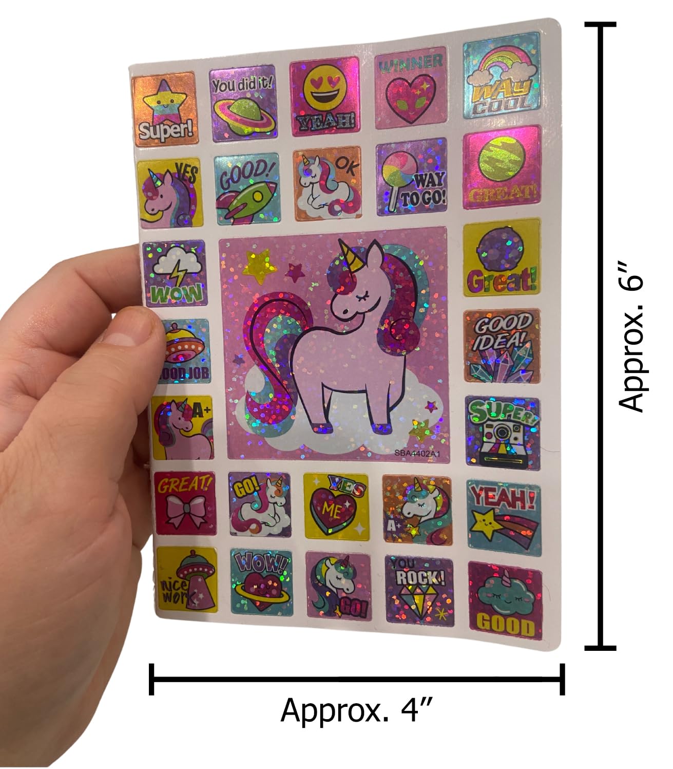 Libro de calcomanías de unicornio – Calcomanías de unicornio para niñas de 4 a 6 años, calcomanías motivacionales brillantes de amistad positiva para niñas – 264 piezas 2