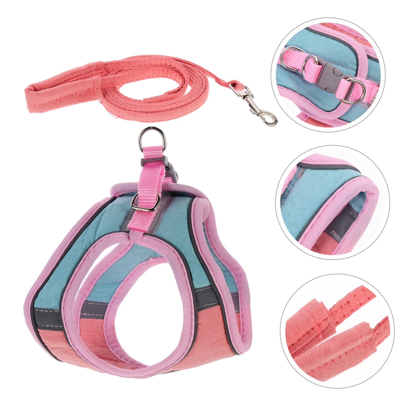 Yardwe 4ensembles pour Chat avec Laisse Gilet Réfléchissant pour Extérieur pour Et Chiens