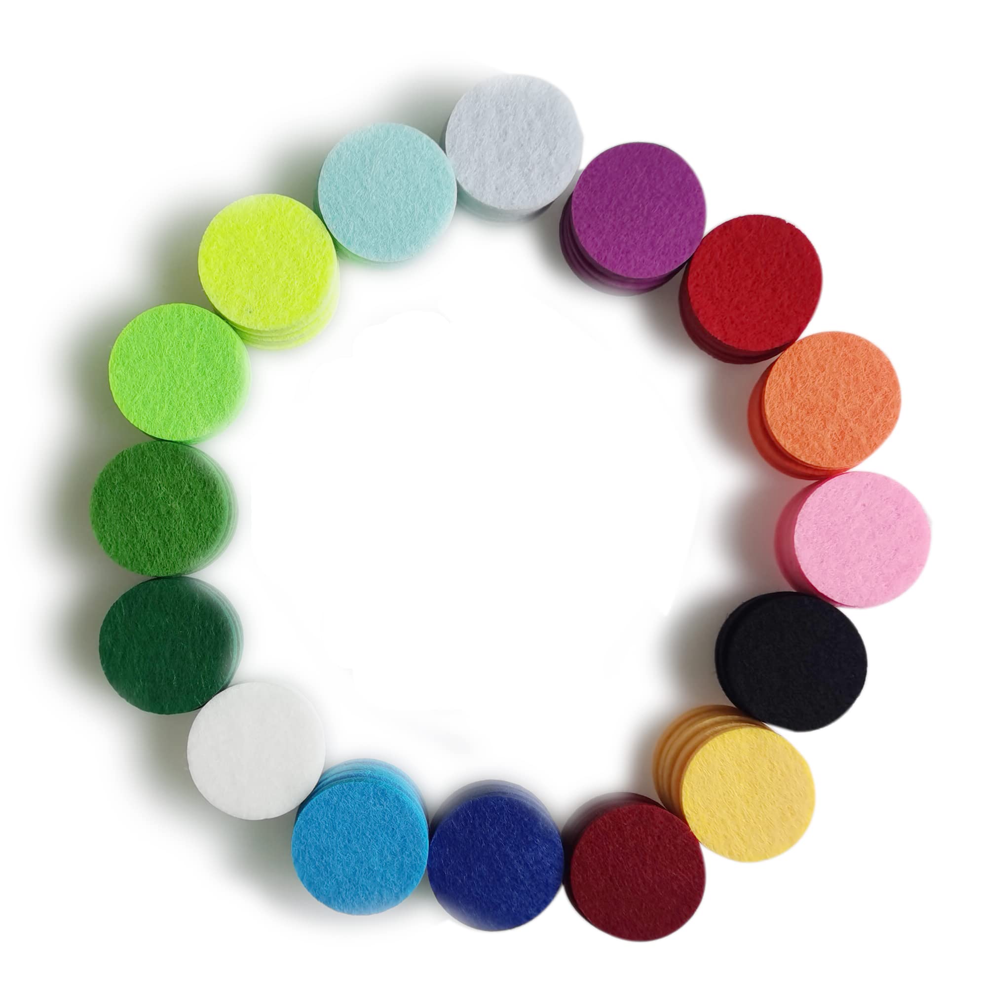 260 Pcs 22mm Aromatherapy Diffuser Pad Round Fibre Replacement Refill Pads Essential Oil Diffuser Pad Air Freshener Accessories (22MM)