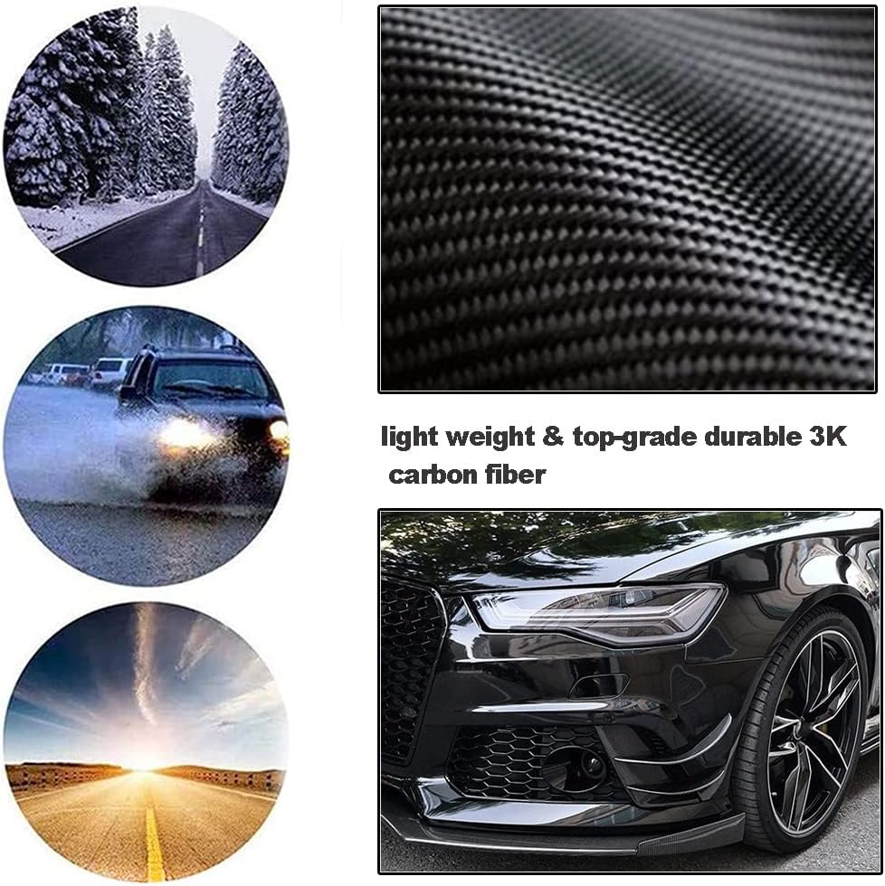 Carbon Fiber Front Bumper Splitter for Audi RS6 RS7 2012-2015 Add on Style Front Bumper Lip Splitter Fins Factory Outlet