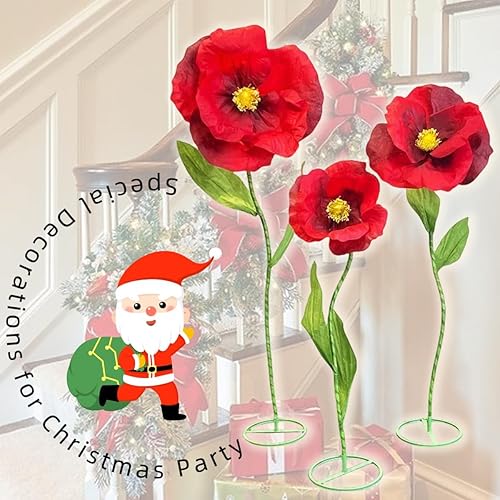 Miniatura 2 de Flores gigantes para decoración, flor artificial grande de 5.9 pies para boda, recepción, cumpleaños, fiesta de Navidad, telón de fondo, despedida