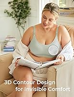 Vista 7 de Momcozy Almohadillas de lactancia desechables de bambú, núcleo azul avanzado para un diseño ultra absorbente, a prueba de fugas y 3D, biodegradables