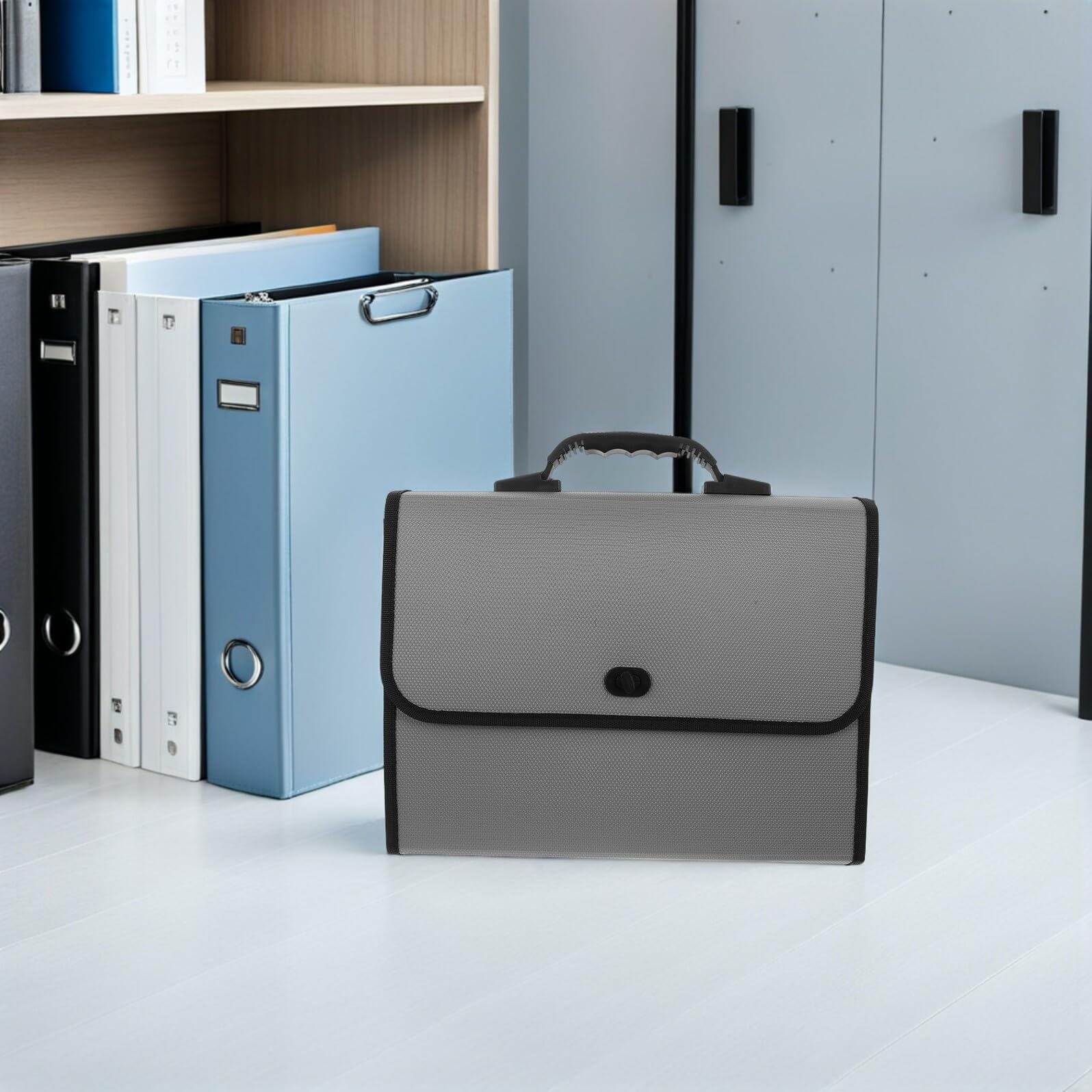 Veemoon Organizzatore di Documenti a Fisarmonica con 26 Tasche con Maniglia Rinforzata in Plastica A4 Cartella Portadocumenti Multistrato Borsa Portaoggetti per Ufficio, Scuola