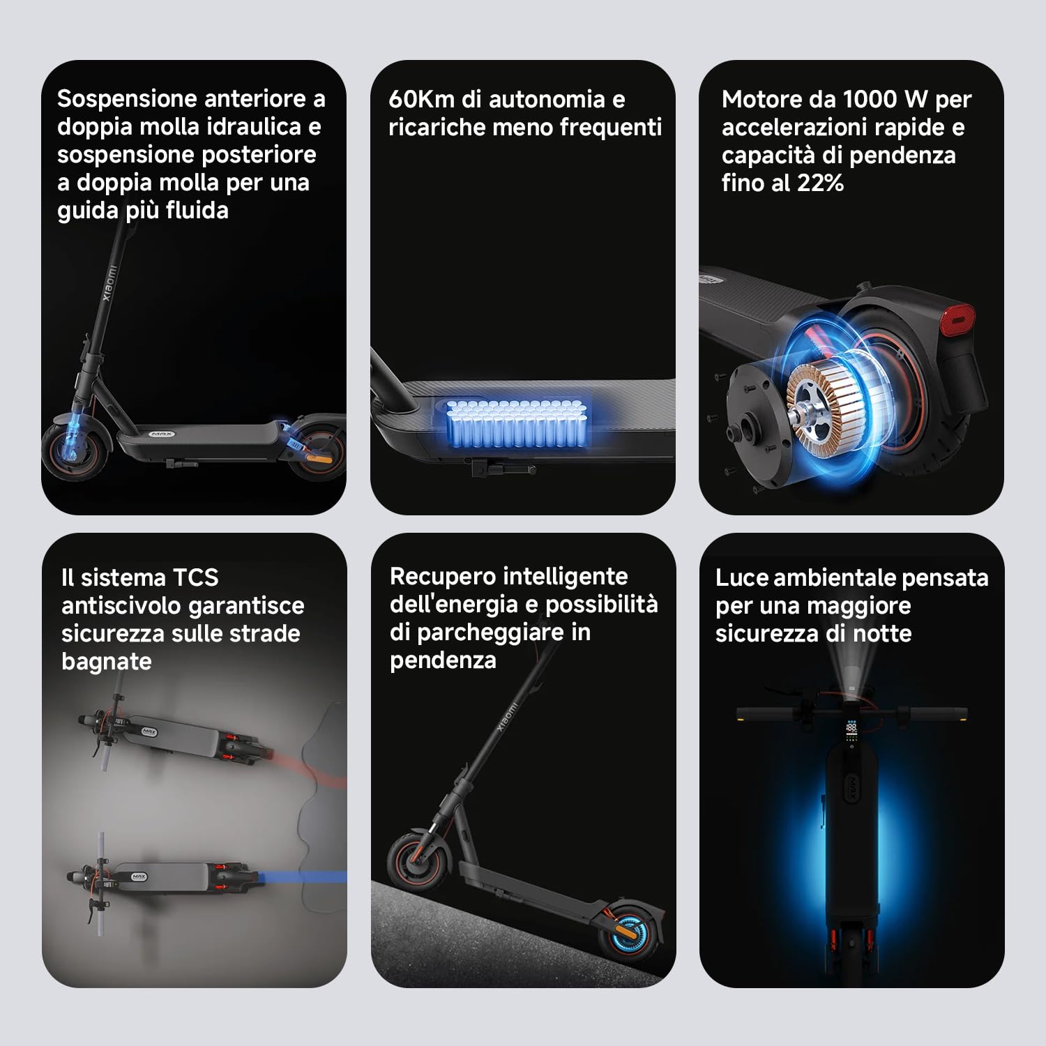 Xiaomi Electric Scooter 5 Max Silnik 400W, Plynna Jazda, Idealna do Miasta i Lekkiego Terenu