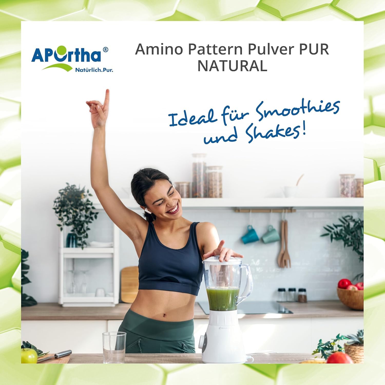 APOrtha® Multi Essential Amino Pattern – 362 g Aminosäuren-Pulver mit 8 essentiellen Aminosäuren nach Prof. Dr. Lucà-Moretti, ausgewogenes Aminosäuren-Profil, EAA Pulver, vegan, ohne Zusätze