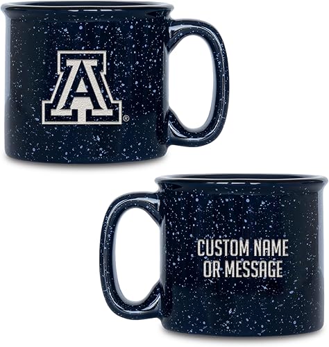 Miniatura 160 de Rico Industries NCAA Utah Utes - Taza de café personalizada de 12 onzas con logotipo grabado con láser profundo, taza de cerámica para acampar con