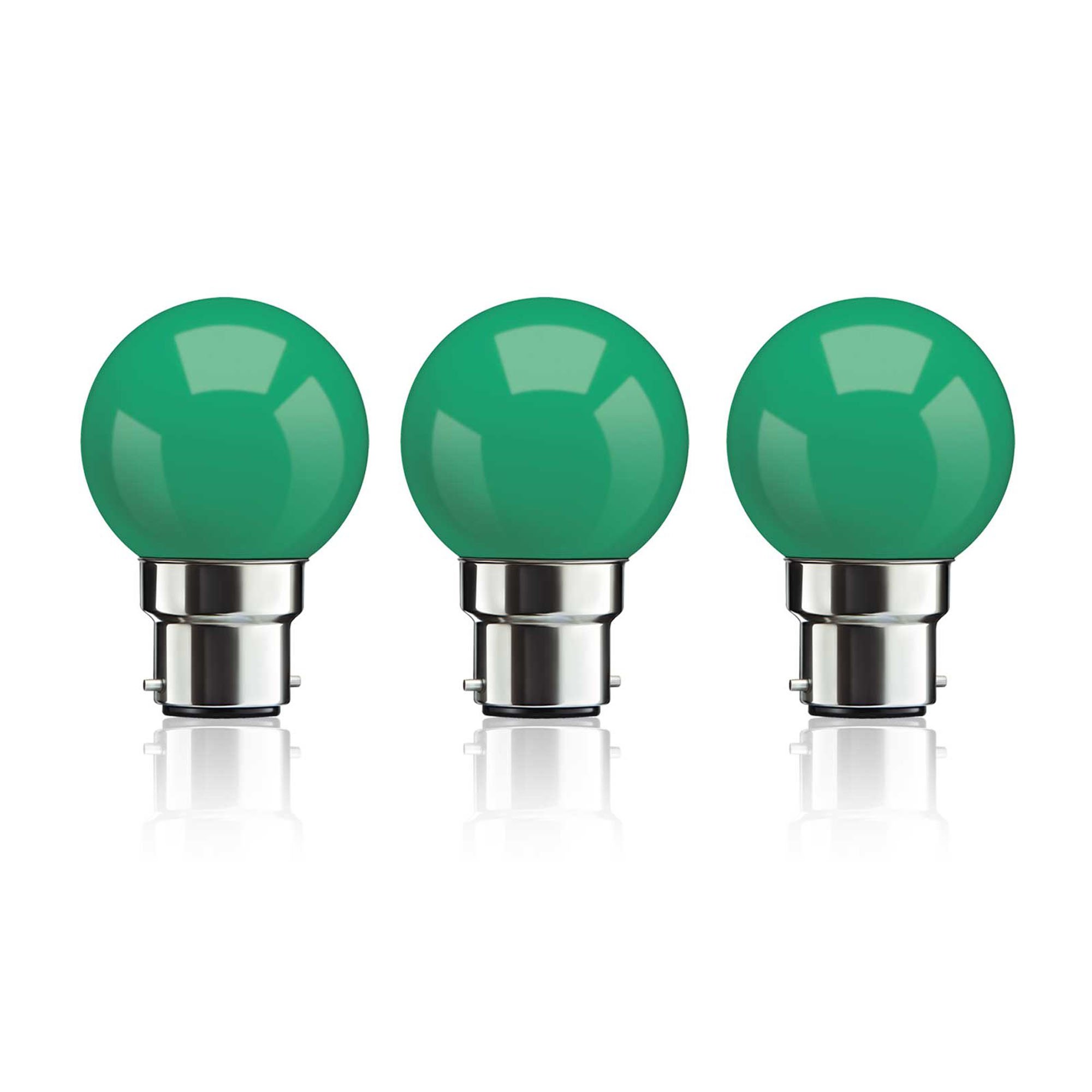 Syska SSK-PAG-0.5W-G-3 Base B22 0.5-Watt LED Bulb (Pack of 3, Green)-picture-19