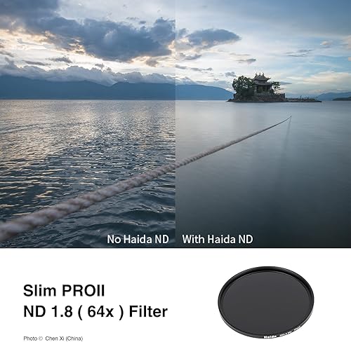 Vista 12 de Haida ND3.0 (1000x) Filter for Camera 10-Stop Slim Pro II Optical Glass Multi-Coated Waterproof Scratch Resistant Neutral Density SLR Photographic