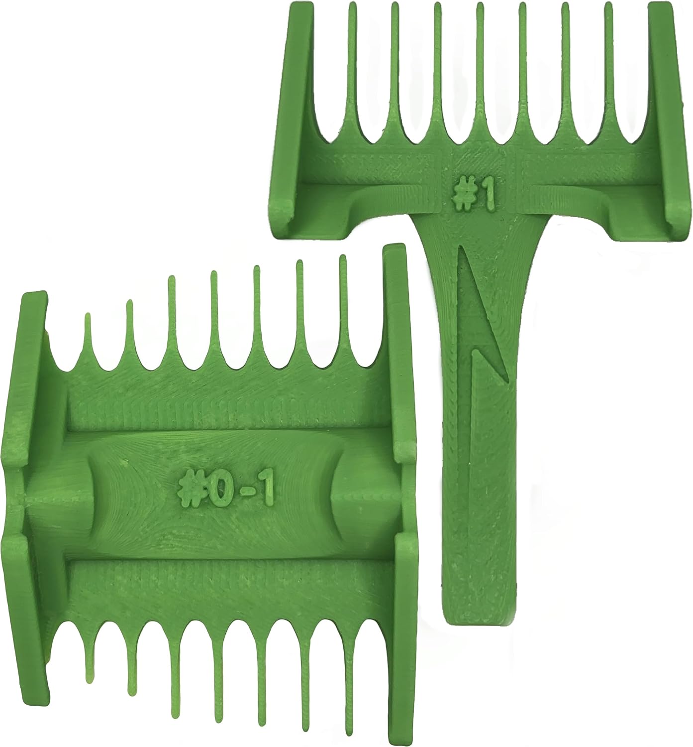 Fade Hairpoon Kit - Self-Haircut Taper Guard System with Vertical Stem Guide - DIY Barber Tool for Blending Sides and Top (#0-1 Green, Standard)