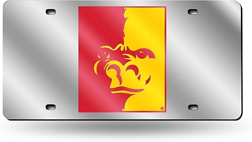 Miniatura 181 de Rico Industries Placa de matrícula de metal con incrustaciones láser de Florida Gators de la NCAA plateado,Alternativo,Negro -,Negro/Plata,Azul,azul