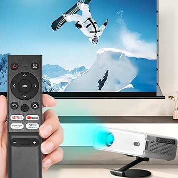 Replacement Remote for Mini Projector,Compatible with Aurzen EAZZE D1 Mini Projector.