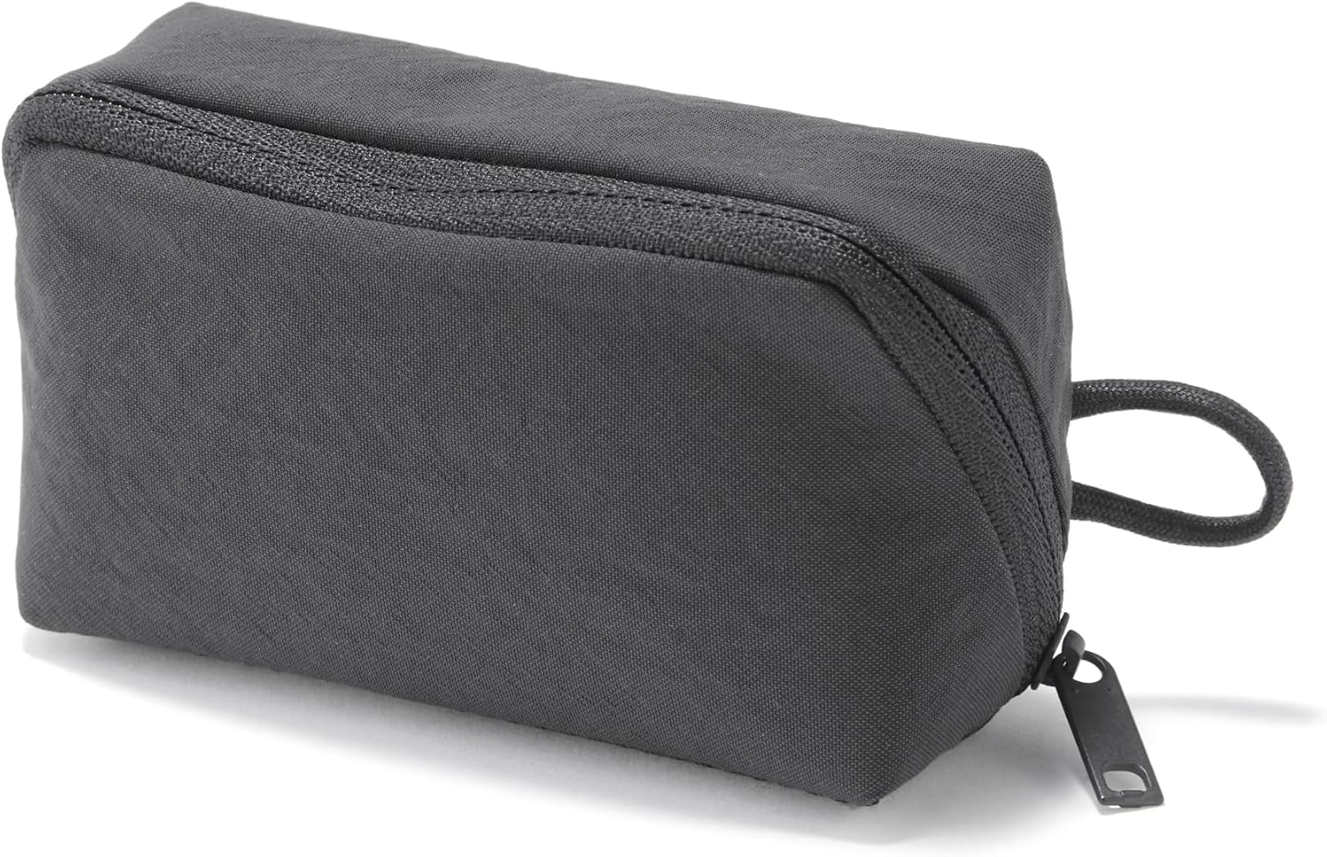Wrinkled Nylon Wide-Opening Pouch - Small