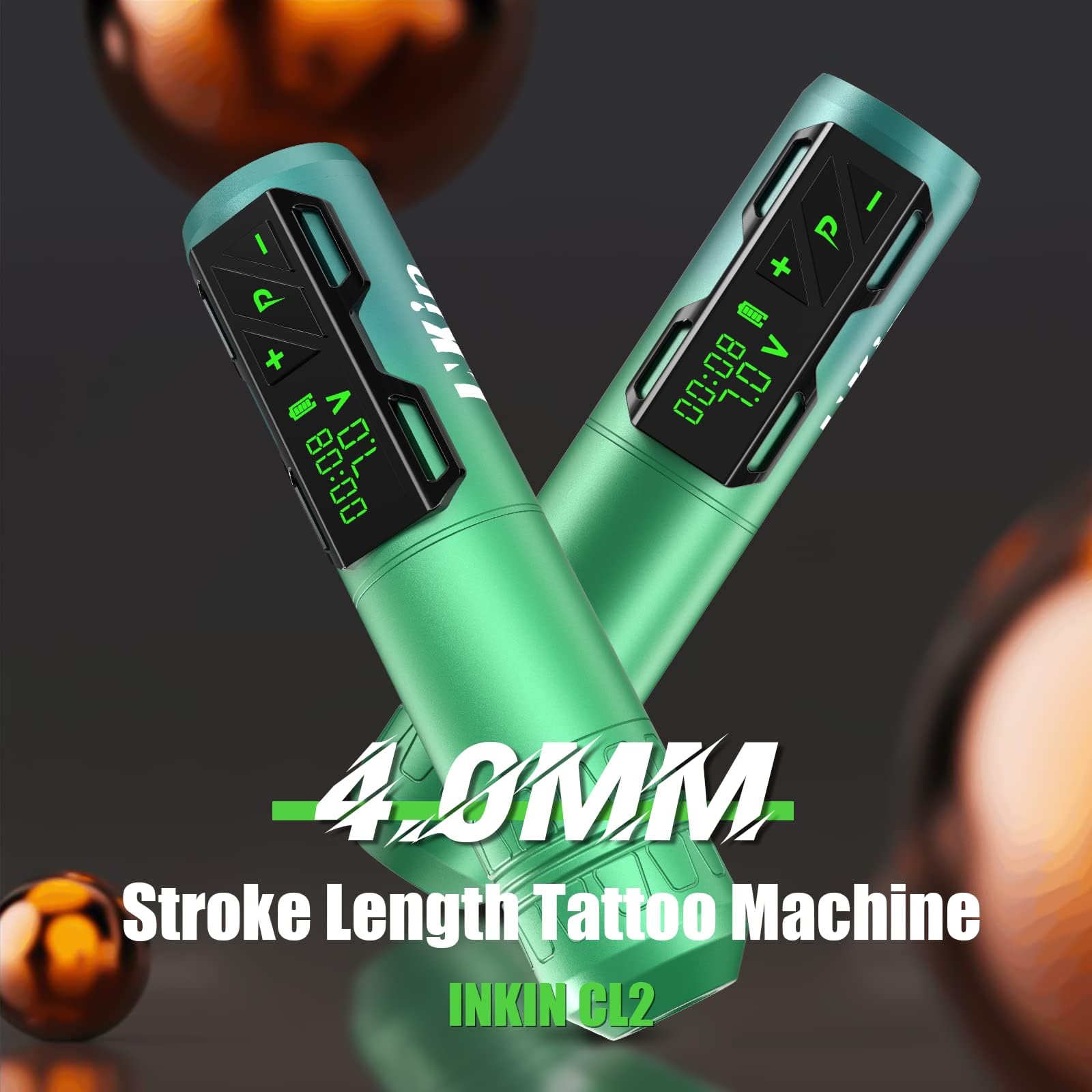 INKin Kit Tatuaje, Maquina Tatuar Inalambrica con 2pcs 1800 mAh Batería y Motor Sin Escobillas, Maquina de Tatuar Kit Completo con Impresora Bluetooth, Tinta Tatuaje, Agujas Tatuaje para Tatuadores