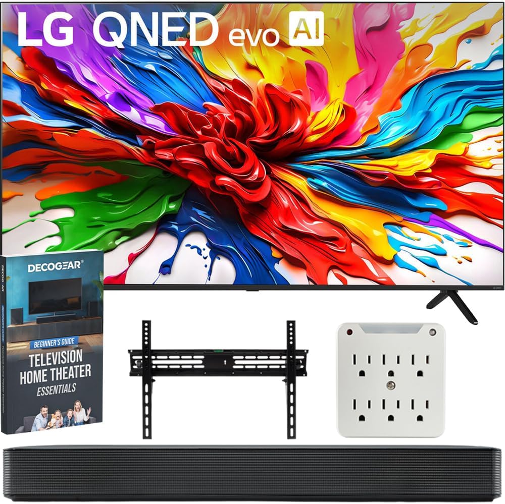 LG 65QNED92AUA 65 Inch QNED evo AI 4K Mini-LED Smart...